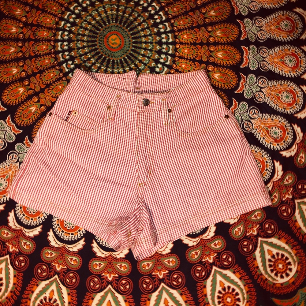 PLAID HIGH WAISTED SHORTS ❤️